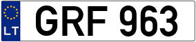 Truck License Plate